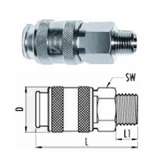 GAV UNI-1 460/1 бс Переходник М1/4 (блистер)